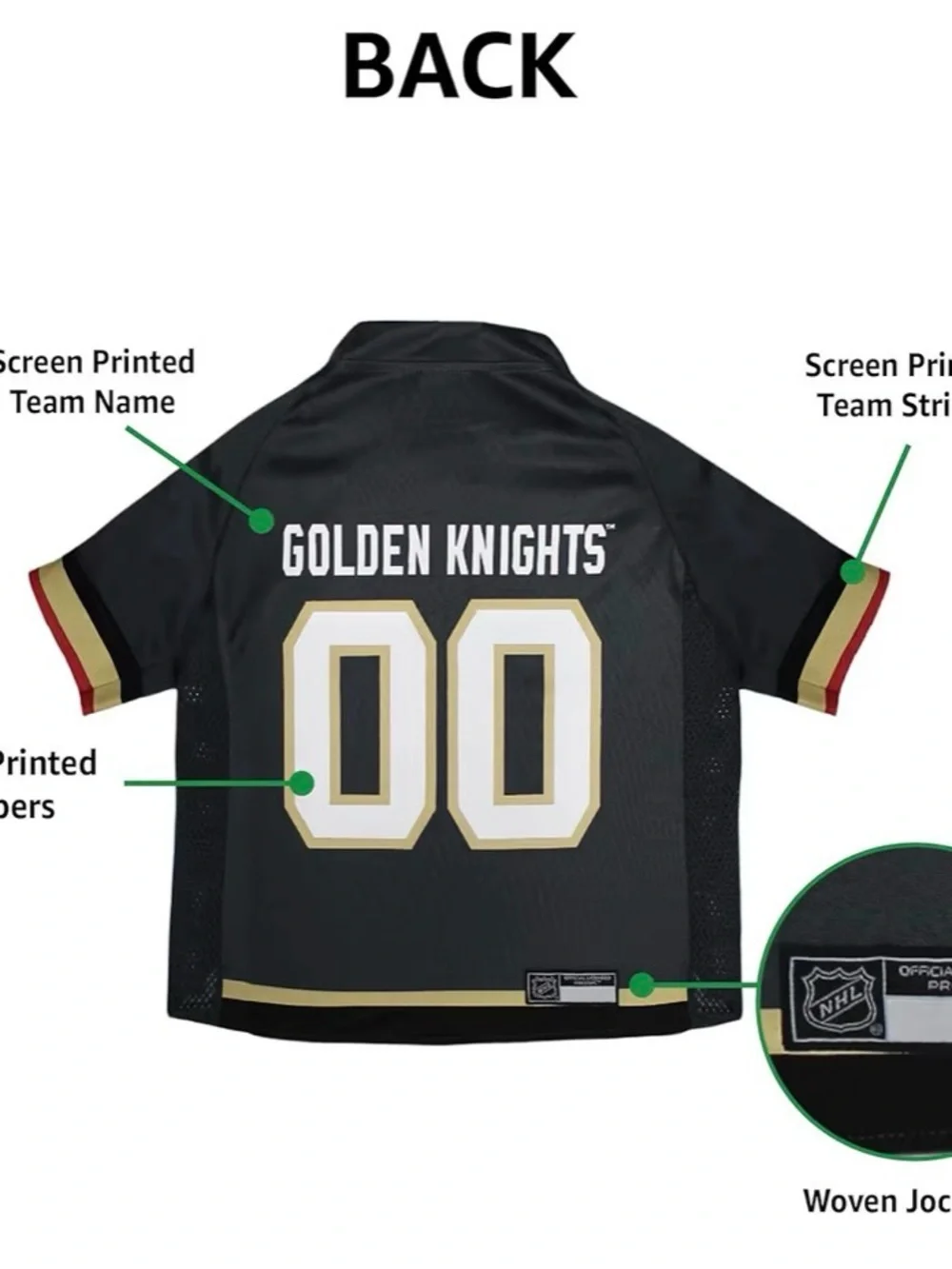 NWOT Pets First NHL Las Vegas Golden Knights Jersey for Dogs & Cats Size XS